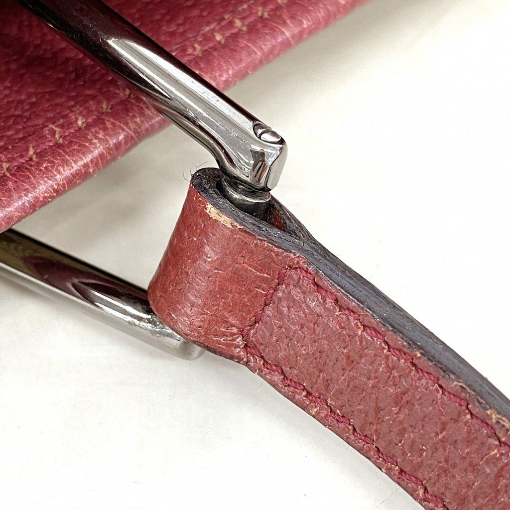 Gucci Tote GG Canvas Beige Bordeaux Silver — view 9