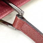 Gucci Tote GG Canvas Beige Bordeaux Silver — view 9