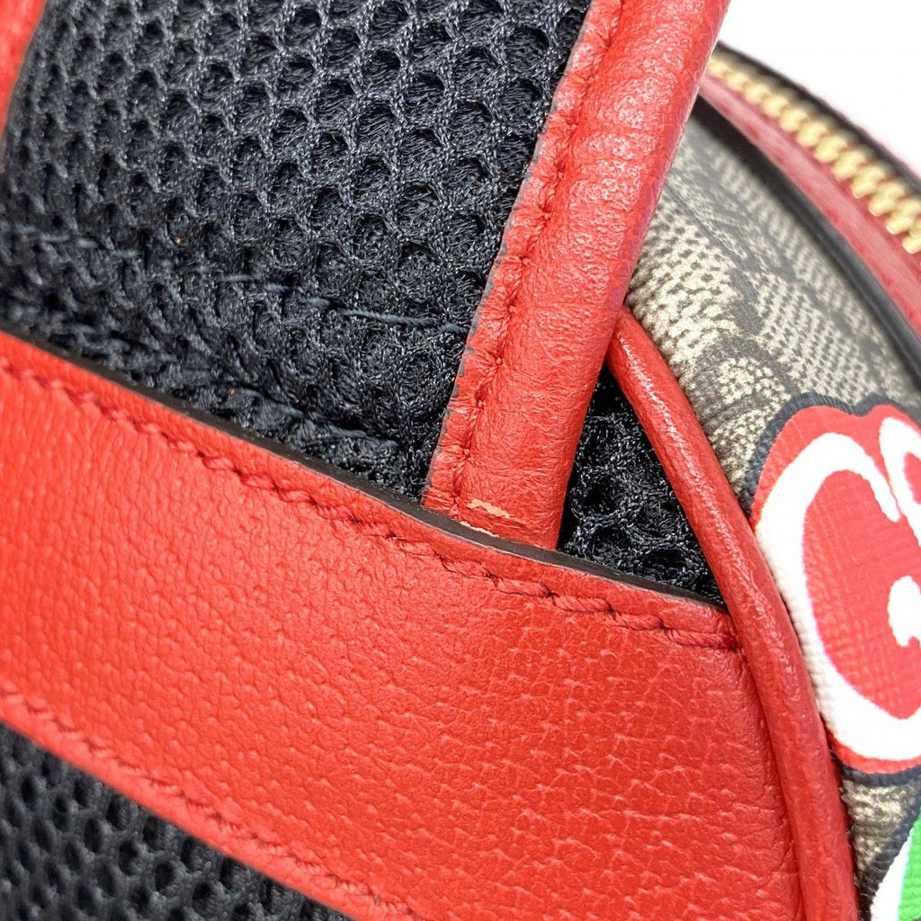 Gucci Backpack GG Supreme Beige Red Gold — view 9