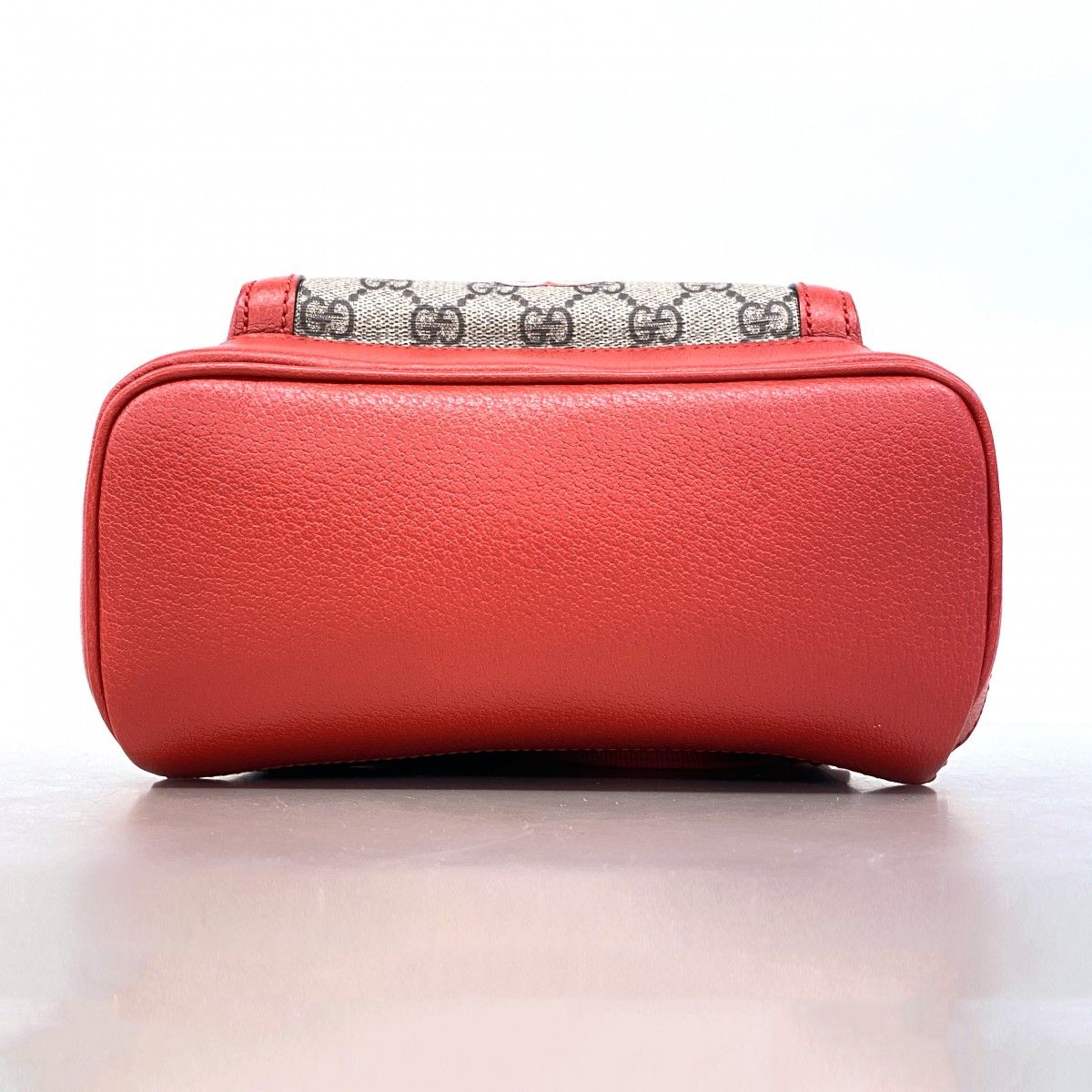 Gucci Backpack GG Supreme Beige Red Gold — view 3