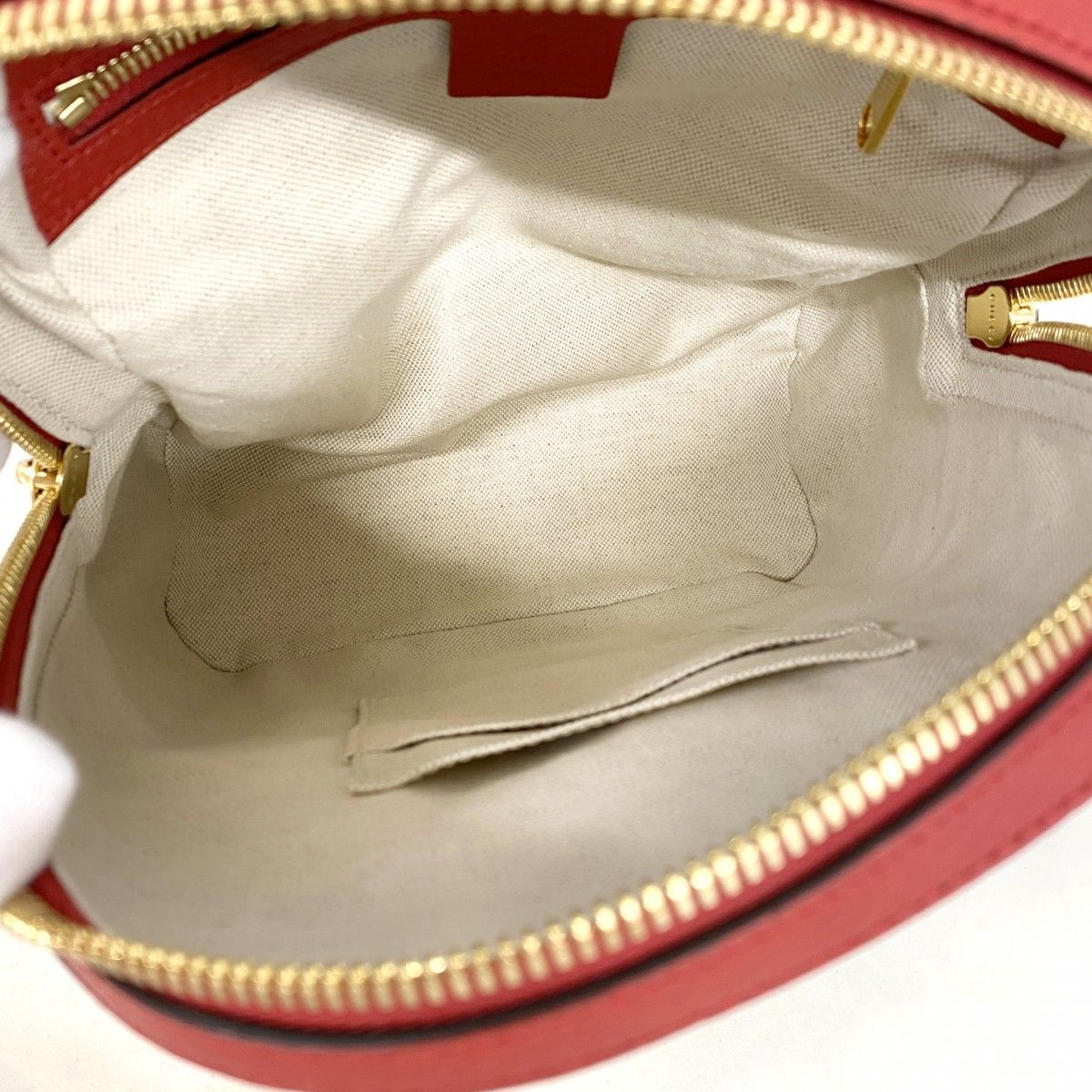 Gucci Backpack GG Supreme Beige Red Gold — view 4