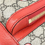 Gucci Backpack GG Supreme Beige Red Gold — view 6