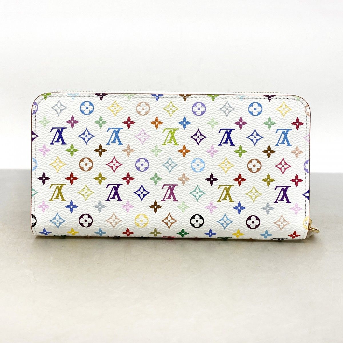 Louis Vuitton Wallet Monogram Multicolor LV Takashi Murakami Zippy Blanc — view 7