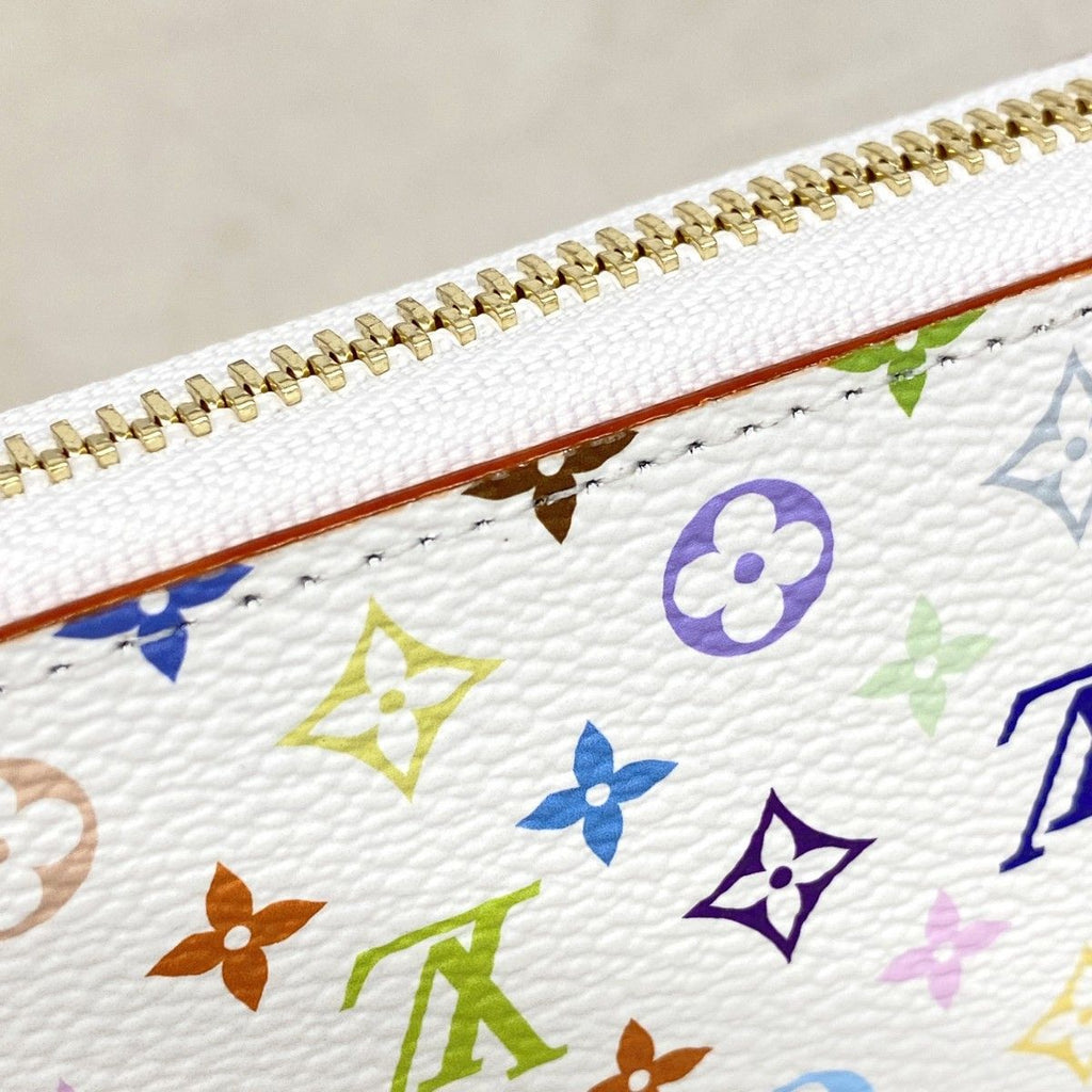 Louis Vuitton Wallet Monogram Multicolor LV Takashi Murakami Zippy Blanc — view 6