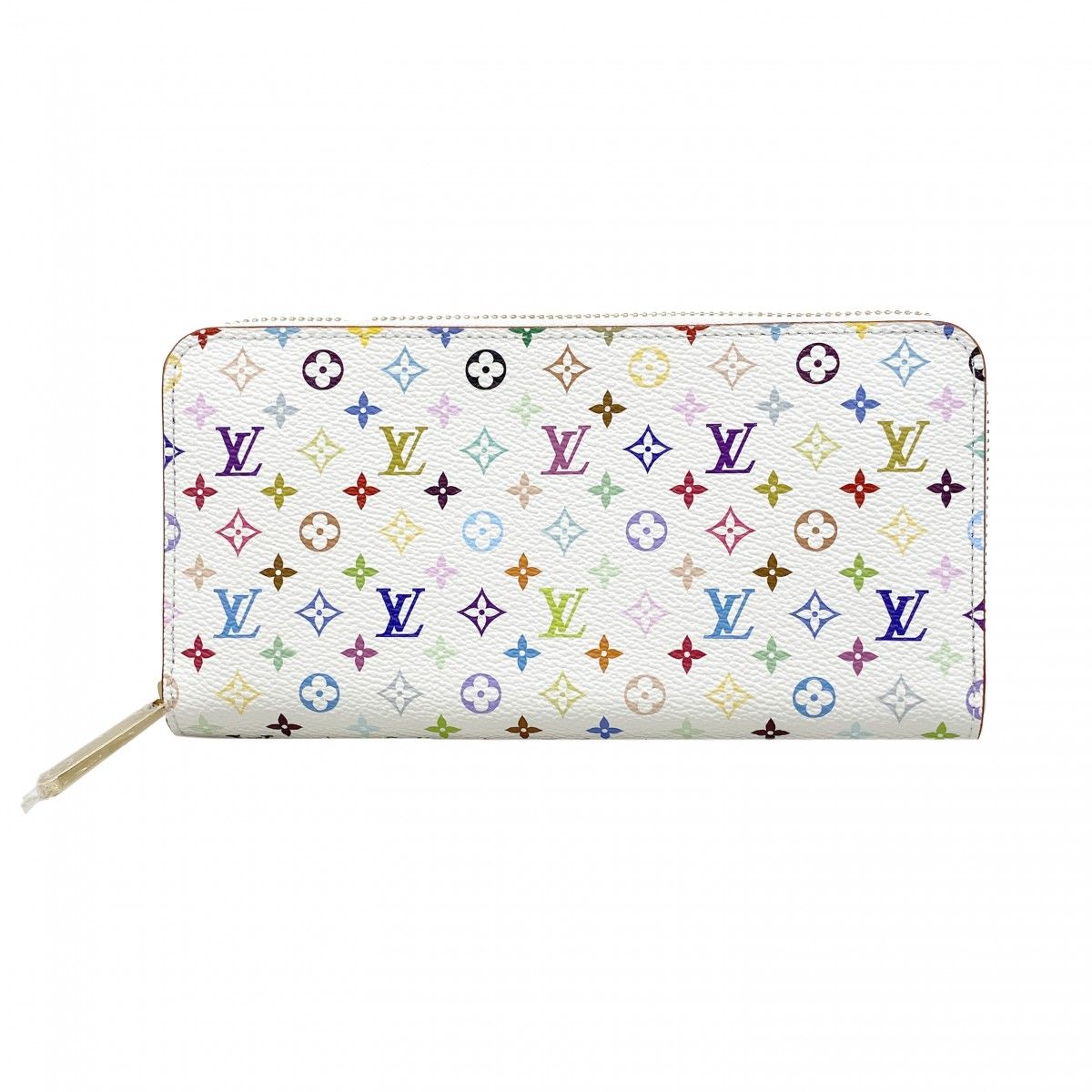 Louis Vuitton Wallet Monogram Multicolor LV Takashi Murakami Zippy Blanc