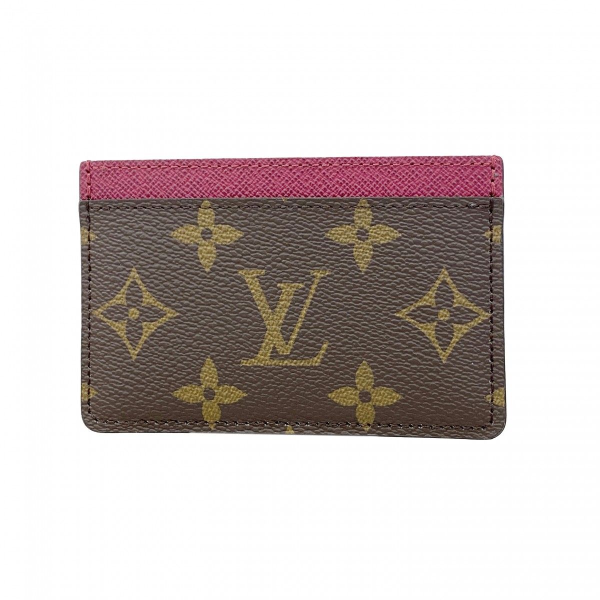 Louis Vuitton Card Case Monogram Holder Sample Fuchsia