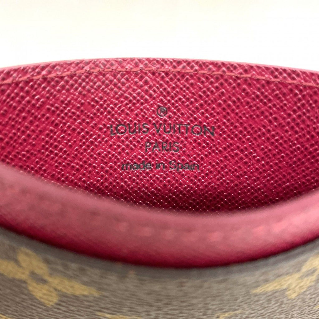Louis Vuitton Card Case Monogram Holder Sample Fuchsia — view 4