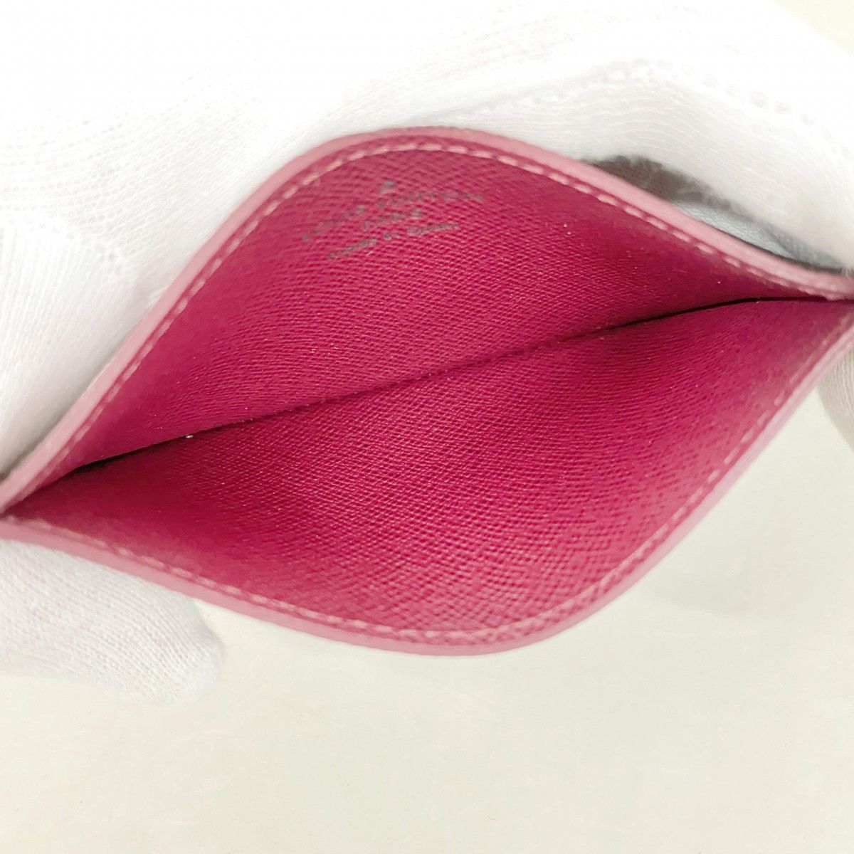 Louis Vuitton Card Case Monogram Holder Sample Fuchsia — view 3