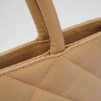 Chanel Tote Reissue Caviar Leather Beige Gold — view 8