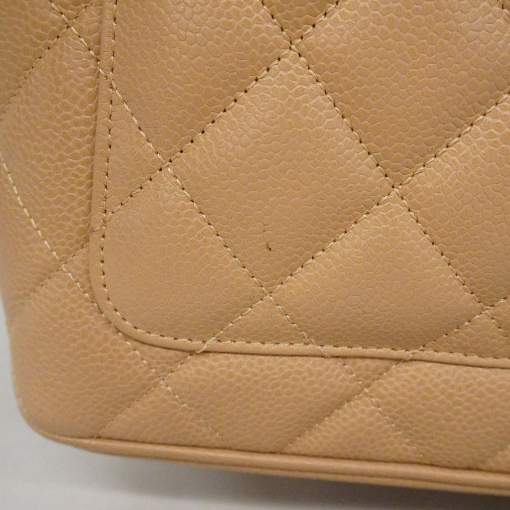 Chanel Tote Reissue Caviar Leather Beige Gold — view 9
