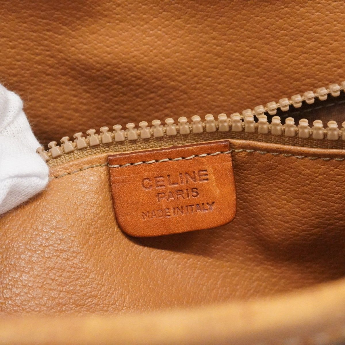 Celine Tote Macadam Brown Gold — view 5