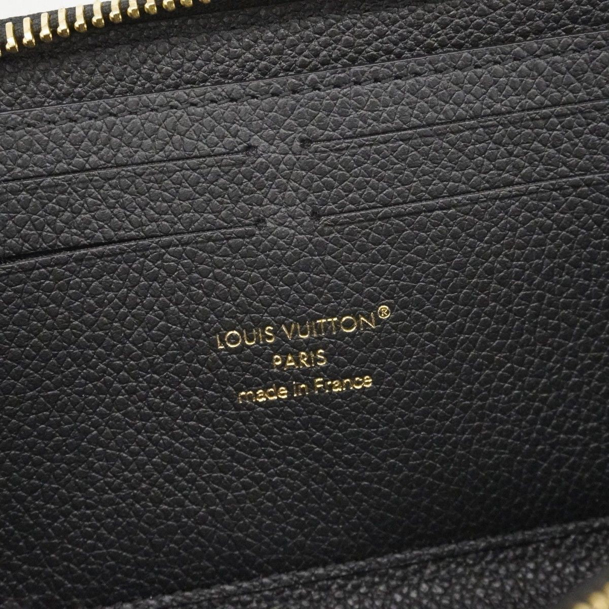 Louis Vuitton Wallet Monogram Empreinte Bicolor Portefeuille Clemence Black — view 4