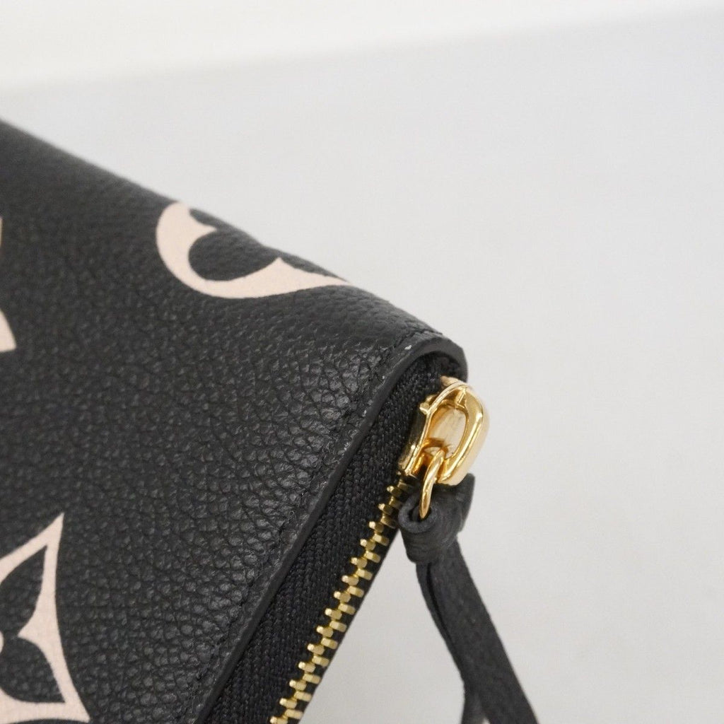 Louis Vuitton Wallet Monogram Empreinte Bicolor Portefeuille Clemence Black — view 6