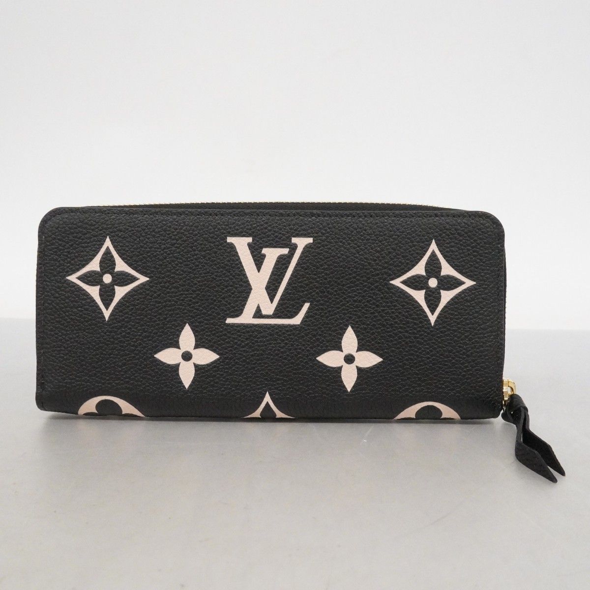 Louis Vuitton Wallet Monogram Empreinte Bicolor Portefeuille Clemence Black — view 7