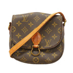 Louis Vuitton Shoulder Bag Monogram Mini Saint Cloud Brown