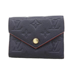 Louis Vuitton Trifold Wallet Monogram Empreinte Portefeuille Victorine Marine