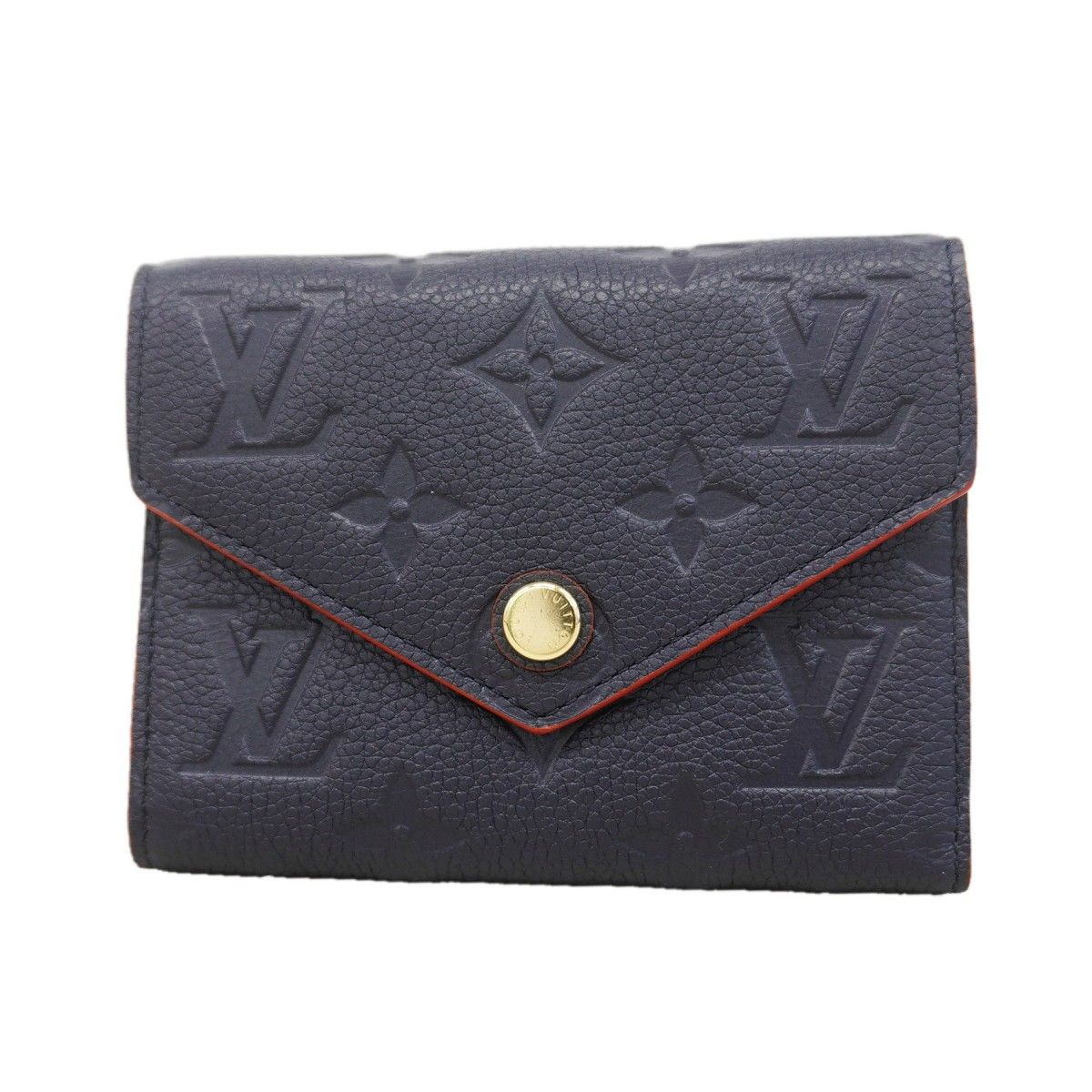 Louis Vuitton Trifold Wallet Monogram Empreinte Portefeuille Victorine Marine
