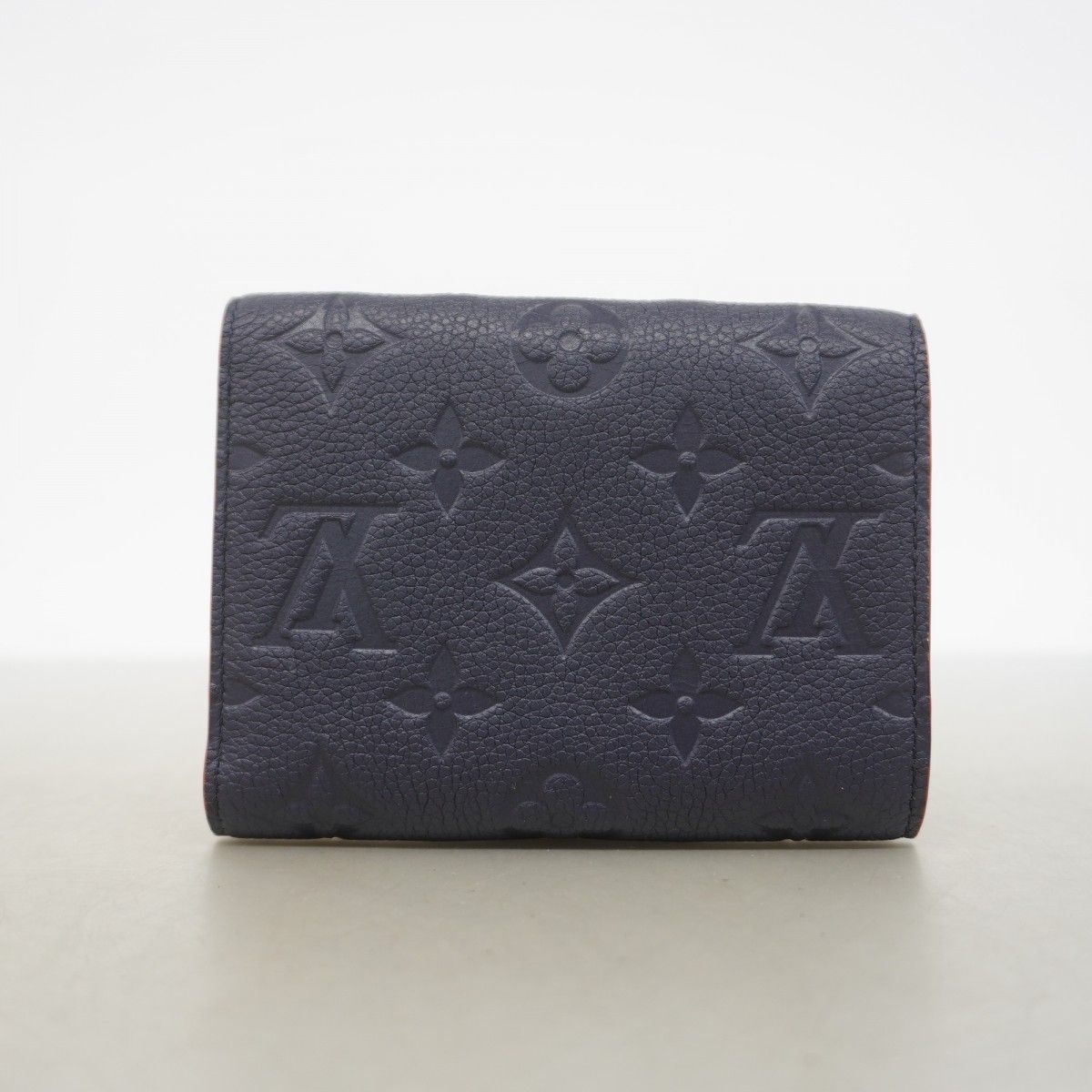 Louis Vuitton Trifold Wallet Monogram Empreinte Portefeuille Victorine Marine — view 7