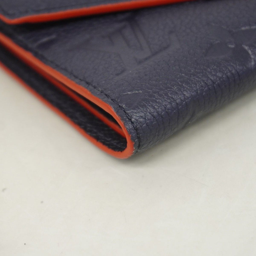 Louis Vuitton Trifold Wallet Monogram Empreinte Portefeuille Victorine Marine — view 5