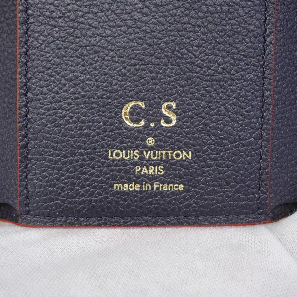 Louis Vuitton Trifold Wallet Monogram Empreinte Portefeuille Victorine Marine — view 4