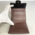 Chanel Trifold Wallet Quilted Caviar Leather Black Gold — view 3