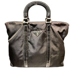 Prada Tessuto Nylon Leather Bag Handbag