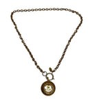 Chanel CC Logo Necklace Gold — view 3