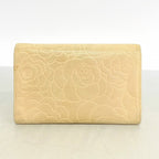Chanel Wallet Camellia Lambskin Beige Silver — view 9