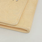 Chanel Wallet Camellia Lambskin Beige Silver — view 6