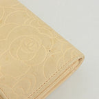 Chanel Wallet Camellia Lambskin Beige Silver — view 5