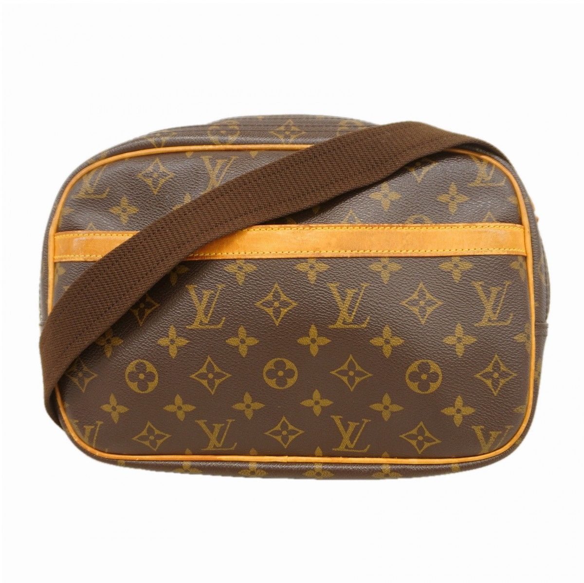 Louis Vuitton Shoulder Bag Monogram Reporter PM Brown