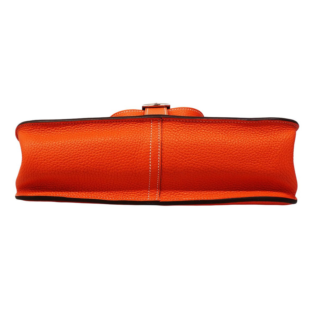 Hermes Handbag Halzan 31 Taurillon Clemence Capucines Silver 2-Way — view 3