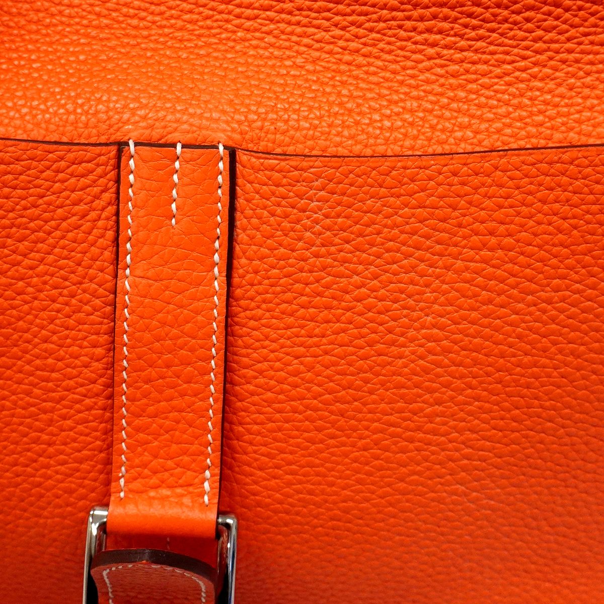 Hermes Handbag Halzan 31 Taurillon Clemence Capucines Silver 2-Way — view 7