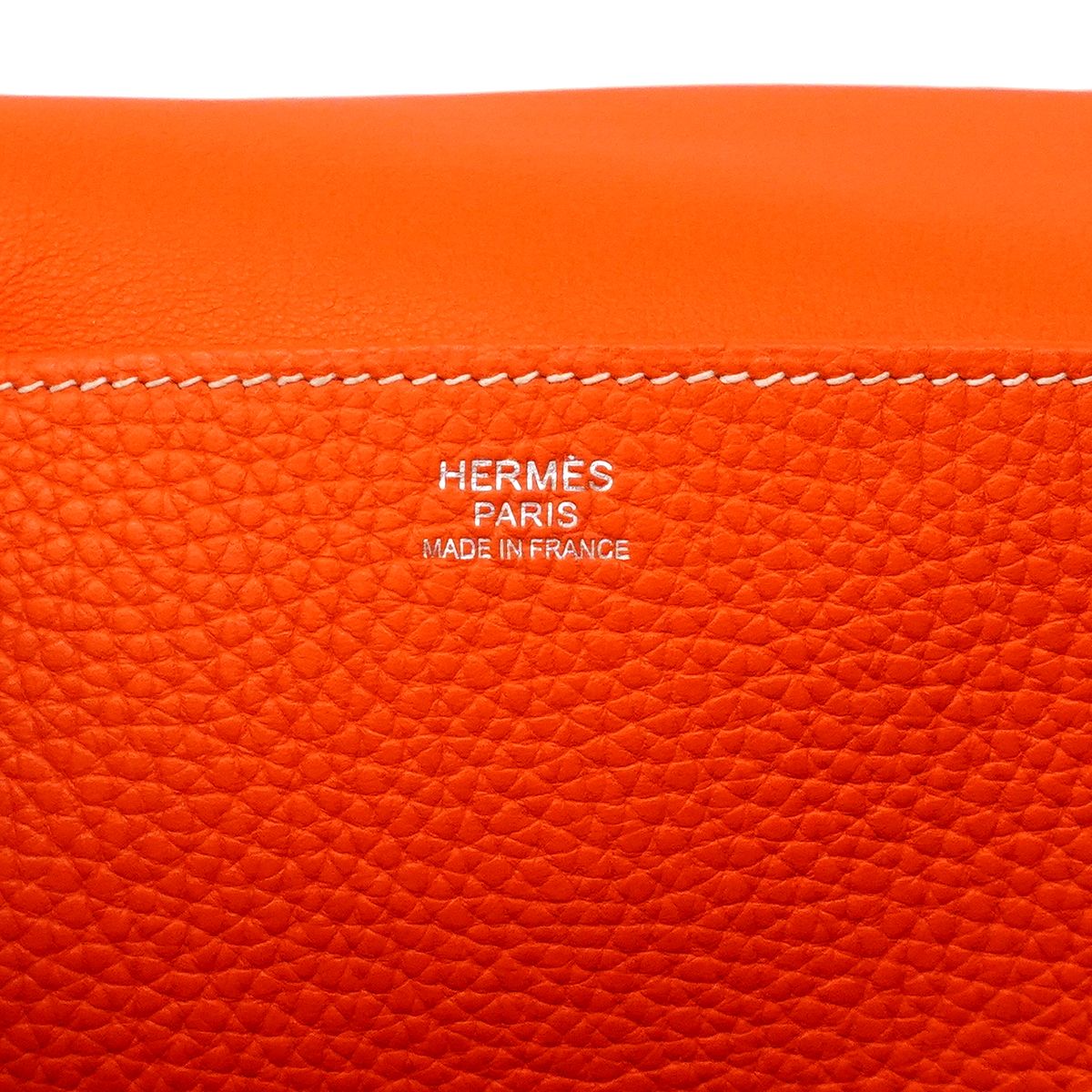 Hermes Handbag Halzan 31 Taurillon Clemence Capucines Silver 2-Way — view 5