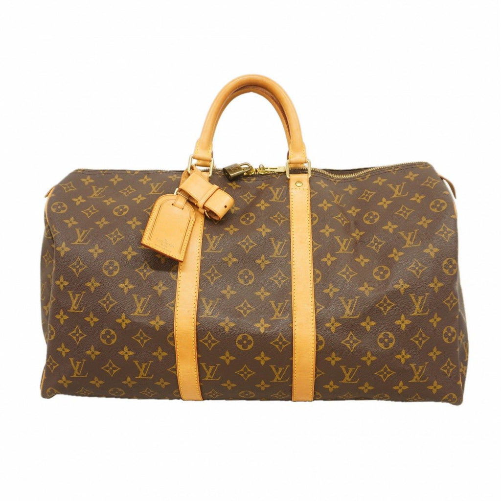 Louis Vuitton Boston Bag Monogram Keepall Bandouliere 50 Brown