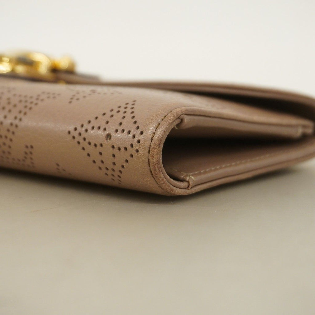 Louis Vuitton Trifold Wallet Mahina Portefeuille Amelia Beige — view 5