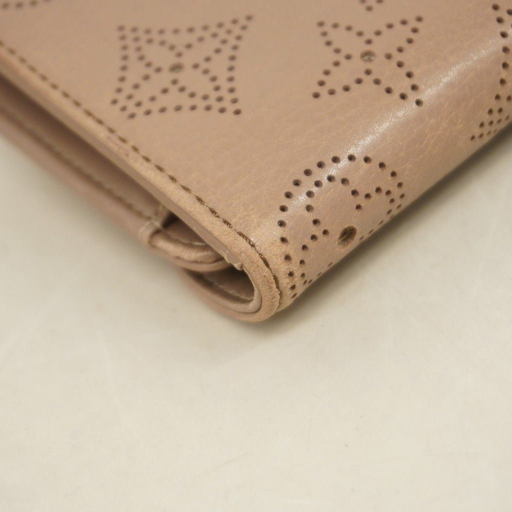 Louis Vuitton Trifold Wallet Mahina Portefeuille Amelia Beige — view 6