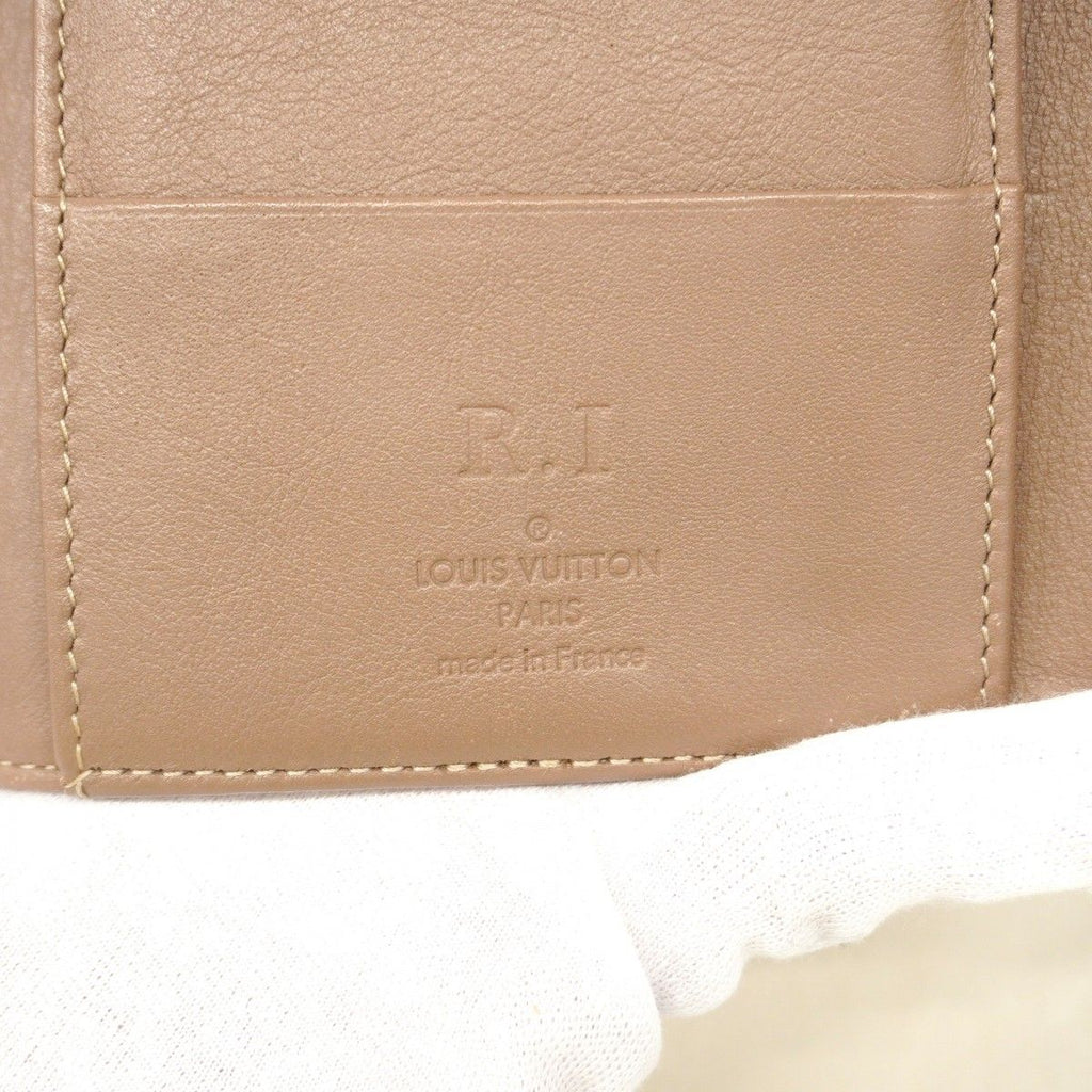 Louis Vuitton Trifold Wallet Mahina Portefeuille Amelia Beige — view 4