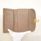 Louis Vuitton Trifold Wallet Mahina Portefeuille Amelia Beige — view 3