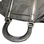 Prada Tessuto Nylon Leather Bag Handbag — view 9