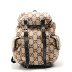 Gucci Backpack GG Wool Leather