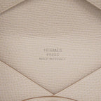 Hermes Card Case Calvi Veau Epsom Gris Perle Silver — view 4