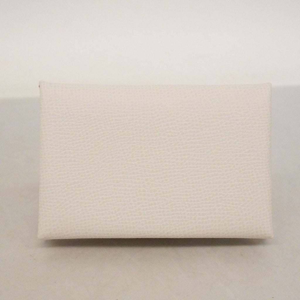 Hermes Card Case Calvi Veau Epsom Gris Perle Silver — view 7