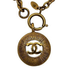 Chanel CC Logo Necklace Gold