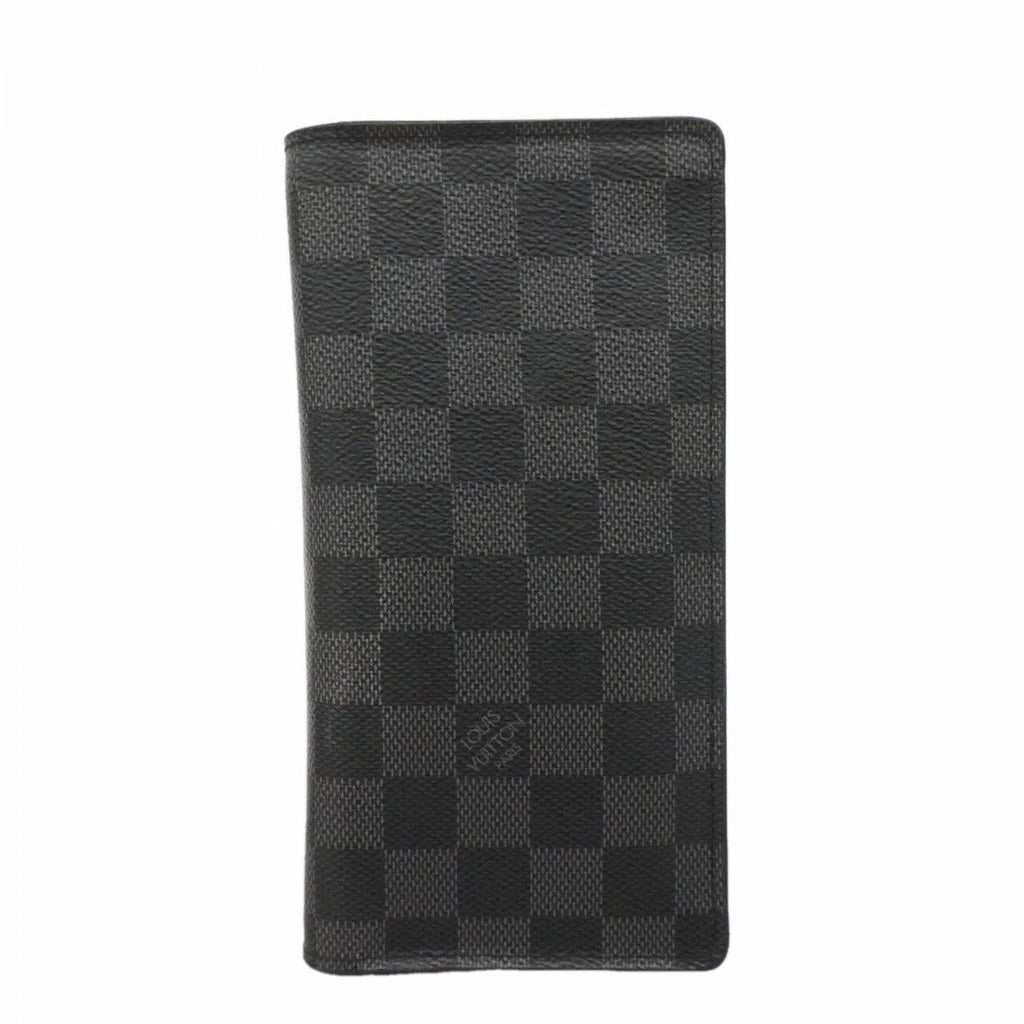 Louis Vuitton Long Bill Holder Damier Graphite Portefeuille Gray Black Wallet