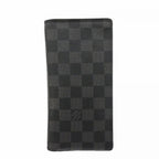 Louis Vuitton Long Bill Holder Damier Graphite Portefeuille Gray Black Wallet