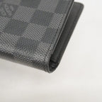 Louis Vuitton Long Bill Holder Damier Graphite Portefeuille Gray Black Wallet — view 6