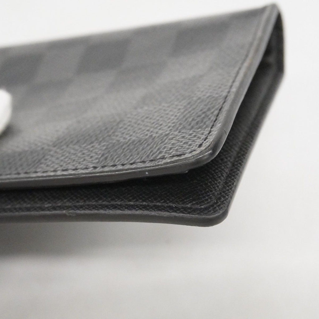 Louis Vuitton Long Bill Holder Damier Graphite Portefeuille Gray Black Wallet — view 9