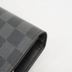 Louis Vuitton Long Bill Holder Damier Graphite Portefeuille Gray Black Wallet — view 5