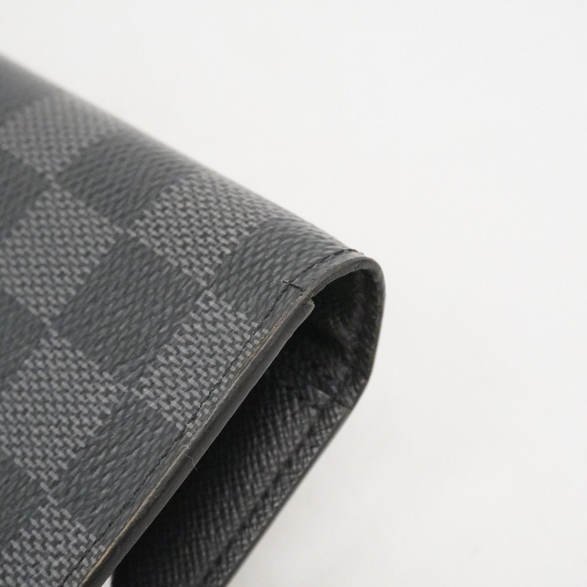 Louis Vuitton Long Bill Holder Damier Graphite Portefeuille Gray Black Wallet — view 5